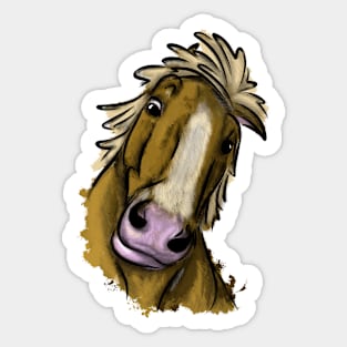 Funny horse Sticker